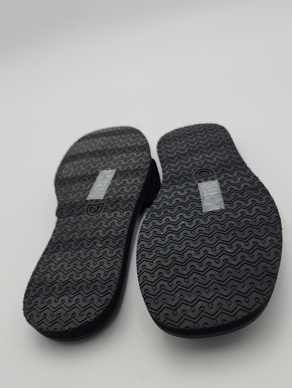 Rothy's The Slide Sandals in Black Crochet Size 8, like new - Picture 12 of 15